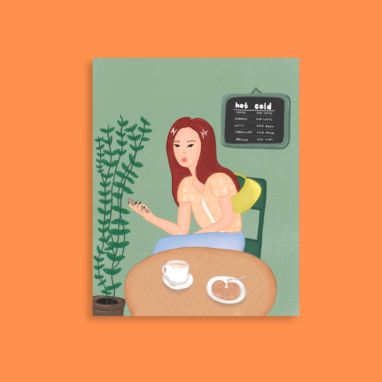 coffee shop print